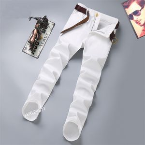 Jeans causais Jeans Novo estilista de moda masculina preta azul magro rasgado Destruído Destruído Slim Fit Hip Hop Pants Top Quality B2