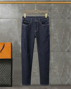 Projektanci fioletowe dżinsy prawdziwe dżinsy Długie spodnie męskie Linia gruba linia super religijna dżinsy ubrania man swobodny ołówek niebieskie czarne dżinsowe spodnie T9