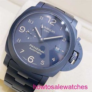 Orologio da polso designer panerai luminor serie pam01438 orologio con calibro da 44 mm meccanico orologio da uomo meccanico orologio ceramico orologio swiss famoso orologio