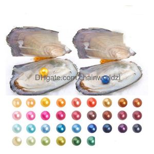 Pearl Akoya Diy Round Variety Good Of Color Love Wish Freshwater Oysters Individually Vacuum Pack Fashion Trend Gift Surprise Drop D Dhvhk