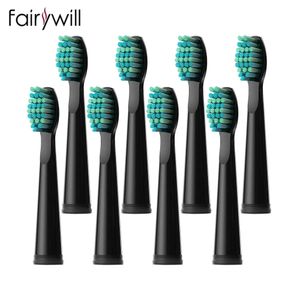 Fairywill Electric Toothbrushes交換ヘッドFW507 FW508 FW917 HEAD 240418用の歯ブラシヘッドセット