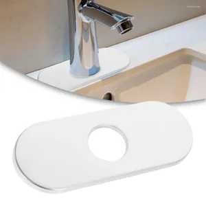 Kitchen Faucets 1pcs 304 Stainless Steel Bathroom Sink Faucet Hole Cover Deck Plate 160 63 Mm For Diameter Tube Less Than 33mm