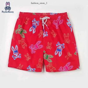 Designer Physcho Bunny Summer Fashion Psyco Bunny Mens Rabbit Print Breatble Par Shorts Bomull Högkvalitativ Shorts Pyscho Bunny Shorts 529