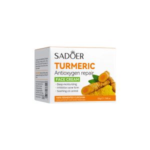 SADOER Turmeric Anti Oxygen Repair Face Cream Deep Moisturizing Oil Control Hydrating Dry Rough Skin Care