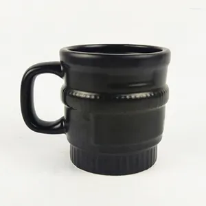 Tazze Ceramic Coffee tazza opaca opaca glassa nera tazza di lente speciale telecamera creativa slr pografia appassionati