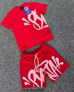 Designer Mens Syna World Tshirts Set Tee Printed Designer T Shirt Short Y2K Synaworld Tees Track Suit Graphic Syne Tshirt and Shorts Hip Hop4d9k