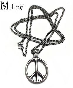 McLlroy World мирное ожерелье ретро Серебряная подвеска Простые дизайнерские ожерелья для мужчин и женщин Cody Sanderson Brand1869567