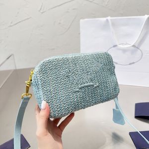 Woman Straw Bags Camera bag shoulder bags Woven Bags Beach Handbags Designer Lady Small Crossbody