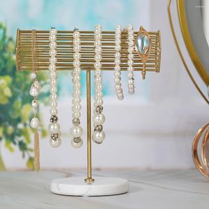 Jewelry Pouches T-shaped Rack Earrings Ring Necklace Shelf Hair Band Stand Home Display Holder Props Headwear Organizer