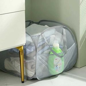 Storage Baskets 90L Collapsible Laundry Basket Foldable Pop Up Laundry Hamper with Reinforced Carry Handles for Laundry Bathroom Dorm or Travel