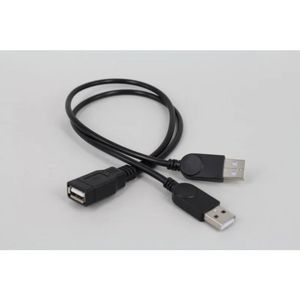 USB Extension Cable Male To Female Data Cable for Mouse Keyboard USB Drive USB Female To 2 USB Male To Female Connectors Providing Extended