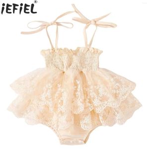 Girl Dresses Infant Girls Girl Summer Casual Dress Abito senza maniche Flouffle Floral Cine Princess Tutu per la festa di compleanno di Pografia Daily