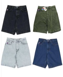 Men's Shorts American Fashion Trend Summer Denim Shorts Womens Y2K NOWOŚĆ American Hip-Hop Retro Jeans Para swobodne luźne spodnie J240429