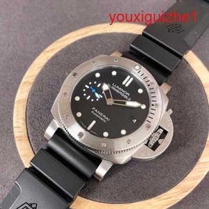 Nice Wrist Watch Panerai Submersible Series 42MM Men's Automatic Mechanical Calendar Display Fashion Casual Luxury Watch Black Dial Band PAM00682