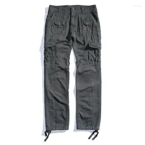 Men's Pants 2024 Men Military Spring Autumn Cotton Tactical Cargo Multi Pockets Outdoors Trousers Casual Pant Plus Size 44