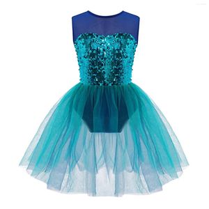 Scene Wear Kids Girls Ballet Dance Dress Gymastik