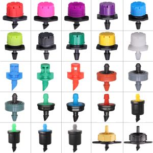 Decorations Variety Style Garden Drip Irrigation Dripper Fixed Flow Pressure Compensating Emitter 1/4'' Sprinkler Watering Refraction Nozzle