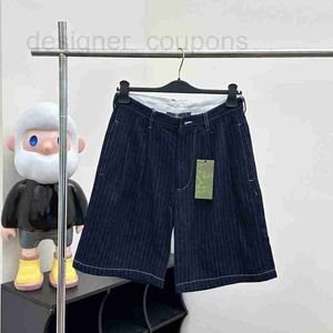 Men's Shorts Designer 24SS Trendy Loose Casual Loose Men's and Women's Washed Tanning Denim Shorts E8R2