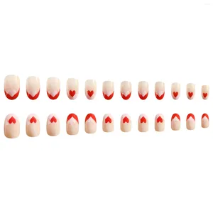 False Nails 24pcs French Tip Premere la Dual Color Tips a doppio colore per le donne decorazioni per manicure