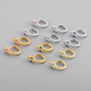 Kolczyki Uchusza Kluczowe Kolczyki dla kobiet Trendy osobowość Kryształ cyrkon Little Snake Punk Jewelry 230831