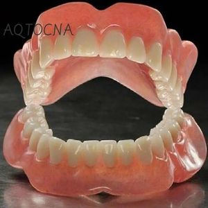 28pcs żywica Fałszywe zęby protezy wybielania Tymczasowe fałszywe ząb górne dolne wyjemalne okleiny dentystyczne 240429