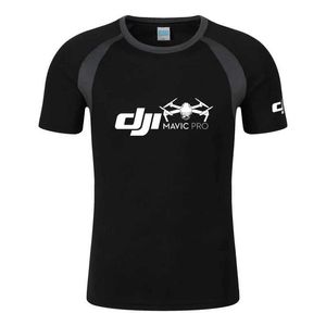 Men's T-Shirts Dji Professional Pilot Printed Fashion Mens T Shirt Summer T-shirt Cotton Mens Raglan Short Slve O Neck Strtwear Tops T240425