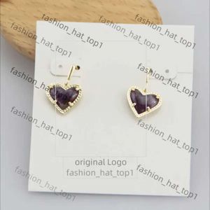 デザイナーのKendrascottEaring Kendras Scotts Jewelry Peach Heart Earrings and Earrings with Multi Color Selection for Women Jewelrys 5193