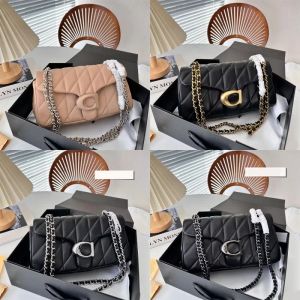 10A Tabby Designer Shoulder Bag Quilted Chain Handbags Luxury Letter Tote Messenger Borse Classical Purse Pillow Crossbody Bags Brown Black