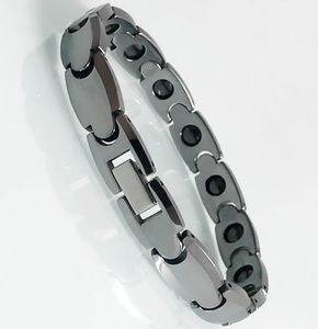 Link -Kette Klassische Paare Paar Armbänder Festes Wolfram -Stahl -Gesundheitswesen Magnetisches Armband für Männer Frauen Homme MANNEN Armbanden Weddin3214348