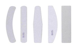 10pcs a 2 vie grigio colore 100180 grana cumper tampone blocco chioda art sanding sanding file per salone manicure gel UV punte lavabili F1865702