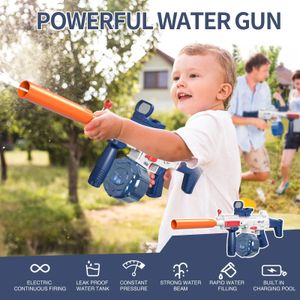 M416 Electric Water Ground Toys Childrens Wysokie ciśnienia wysoko ciśnieniowe energia ładująca woda Automatyczna wodna spray dziecięce pistolety zabawkowe 240422