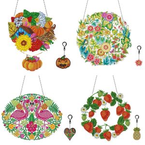 Webcams 5d Diy Diamond Painting Christmas Crystal Wreath Kits Mosaic Art Crafts Rhinestone Drawing Garland Door Wall Hanging Pendants