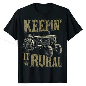 Мужские футболки Kping It сельская трактора Farmer Farmer Farmer Farmer Pired футболка футболка для мужчин просто