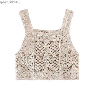 Serbatoi da donna camis womens giubbotto all'uncinetto retrò bohemian geometrico giubbotto a maglia a maglia a maglieria