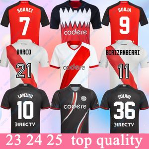 23 24 River Plate Soccer Trikots Barco de la Cruz Quintero Aarezpratto JavaScript Camisetas Solari Fernandez Männer Kids Kits Set 2023 2024 Fußballhemd