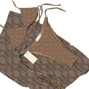 Bikini vintage Bikini Tre pezzi Set da bagno Sexy Lace Sump Bravi reggiseno set elegante costume da bagno a tre punti Bikini da bagno