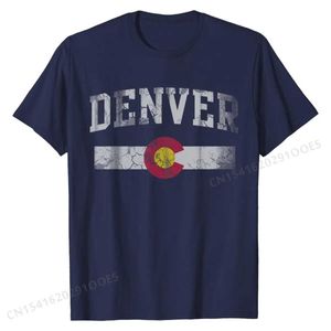 Herren-T-Shirts Denver Colorado Retro Mile High Männer Frauen Kinder T-Shirt Rabatt bedruckt Tops Shirt Baumwolle T-Shirts für Männer lustig T240425