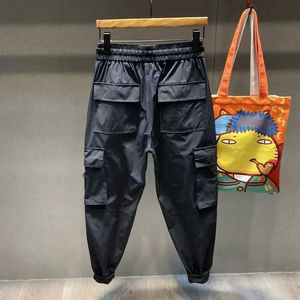 Pantaloni da uomo pantaloni maschili neri pantaloni da uomo multi tascabile pantaloni da carico multi tasca