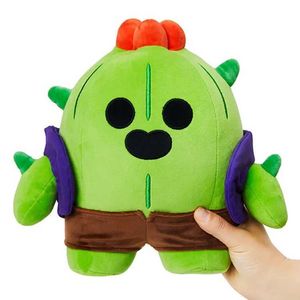 Plush Dolls Cartoon Supercell Leon Spike Plush Toy Cotton Pillow Dolls Game Characters Game Peripherals Gift for Children Clash of Clans T240428