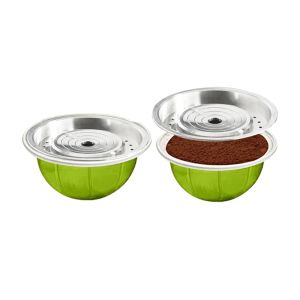 Sets Reusable Coffee Capsule Lid for Reusable Coffee Capsule Discs Refillable Pod for Vertuoline & Vertuo Capsules Compatible