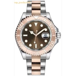 Мужские часы Поделитесь, чтобы быть Parer Watchyyacht Style 40 мм Sier Dial Master Автоматическое механическое сапфировое стекло классическое модель складная пряжка застежка.