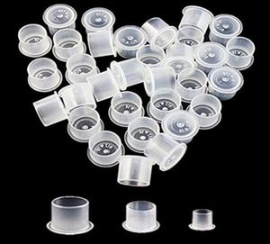 Set of 300Pcs Tattoo Ink Cups With Base S M L 100pcs Each Size Ink cap for Tattooing and Eyebrow Permanent Makeup4207873