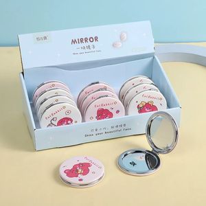 جديد 1pc mini makeup capact cartoon mirror portable اثنين من الجانبين مكياج للنساء مرآة مستحضرات التجميل لمرآة مكياج الهدايا للسفر