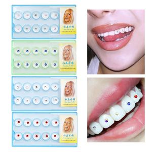 10pcsbox Teeth Decoration Crystal Diamond Tooth Gems Jewelry Kit Tooth Decoration DIY Oral Hygiene Ornaments Zircon Rhinestone 240429