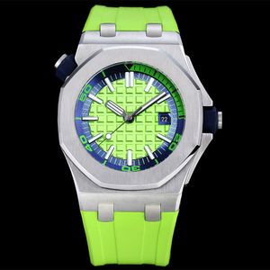 Watch Men 42mm Automatic Mechanical Movement Luxury Watch Sapphire Glass Rubber Bracelet Thick 14mm Designer Watches High Quality Men's Watchs Montre de Luxe
