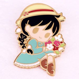 Howls Moving Castle Movie Film Quotes Badgeかわいいアニメ映画ゲームゲームハードエナメルピンコレクションバックパックバッグカラーラペルバッジS100080079