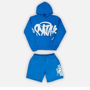 Projektanci mężczyźni bluzy Y2K Kobiety 2-częściowy zestaw streetwearu zwyczajny krótki rękaw Syna World Tracksuit Shirt Hoodie Synaworld T-shirt 596