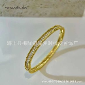 Van CL AP Classic High версия Bead Bracelet, полный бриллиантов