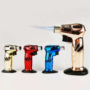 Ny Jet Flame Windproof Cigar Lighter Butane utan gasblåsningsfackhörare för kök BBQ grossist