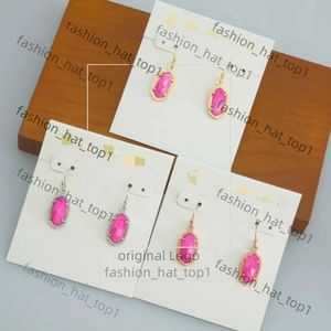 Kendrascott 귀걸이 디자이너 KS Jewelry Lee Oval Rose Red Shell Pendant Earrings Earhooks Earrings Women Luxury Kendras Scotts Jewelrys